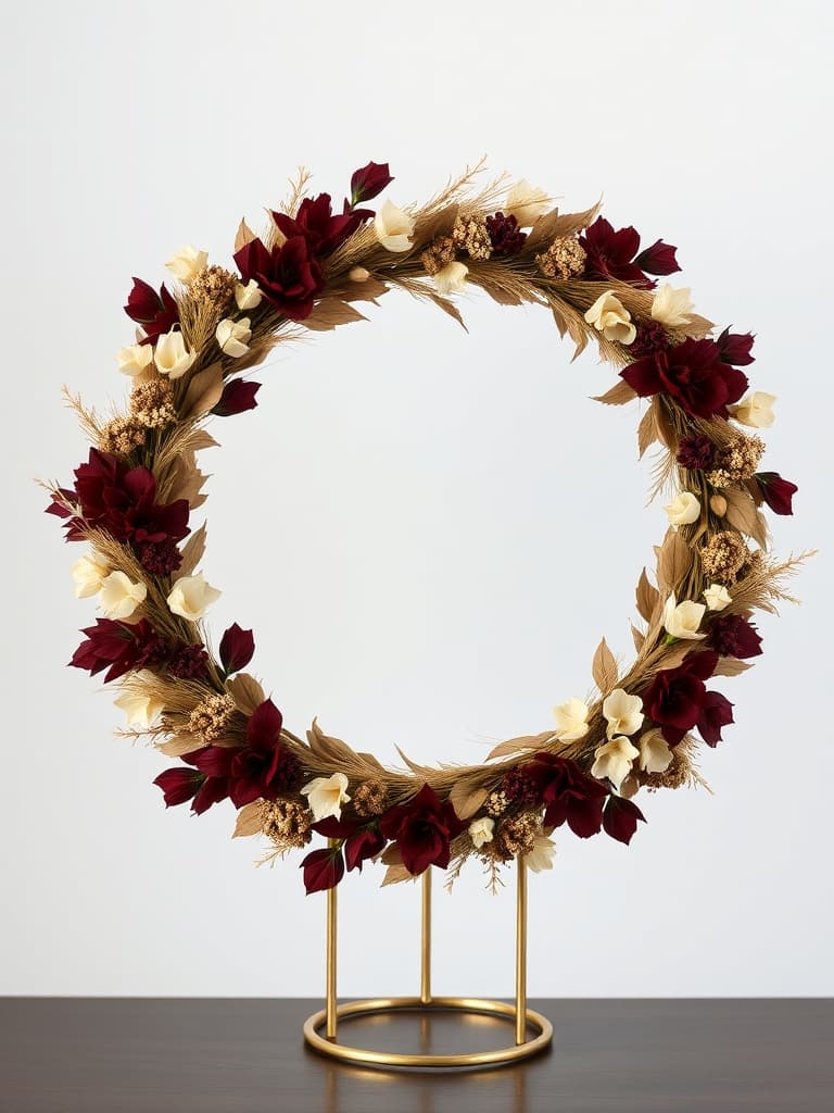 Ringkranz Bordeaux & Gold