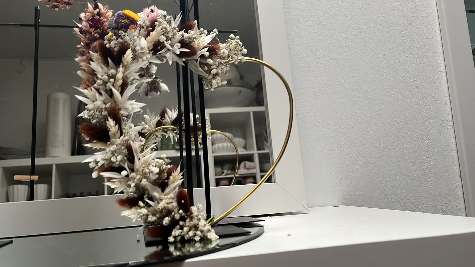 Florales Herz-Unikat in der Werkstatt