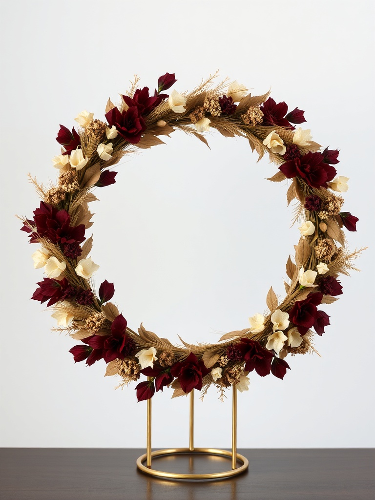 Ringkranz Bordeaux & Gold